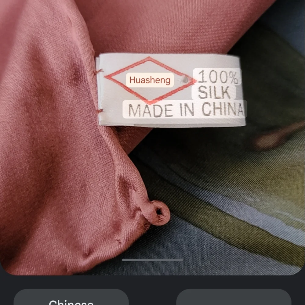 Huasheng Floral Silk Scarf